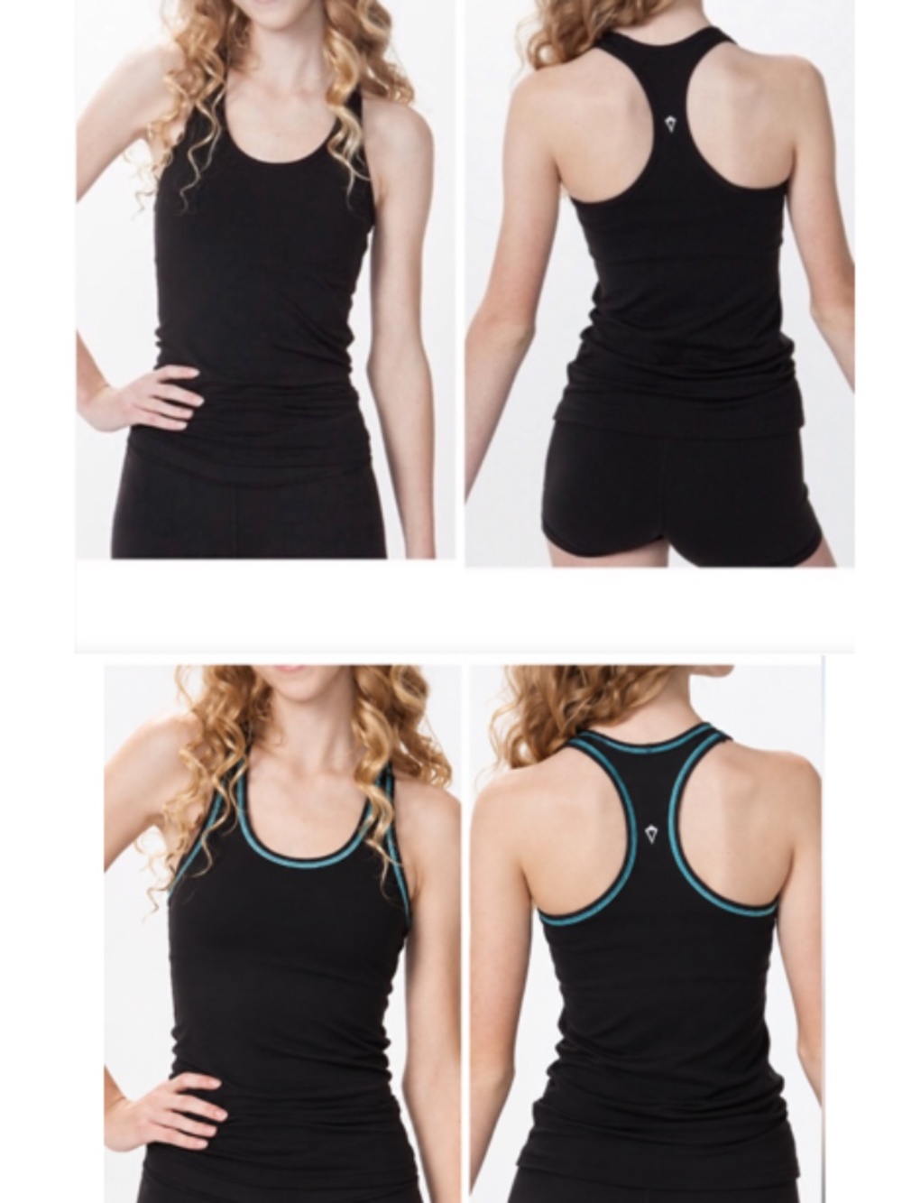 IVIVVA by Lululemon Reversible Racerback Tank, Black 10 Girls, 0/XXS Womens